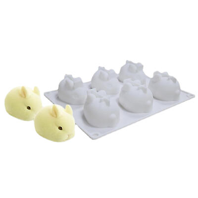 #ad 3D Rabbit Shape Silicone Cake Mold Mousse Dessert Baking Bunny Mold Pastry Mold $10.83