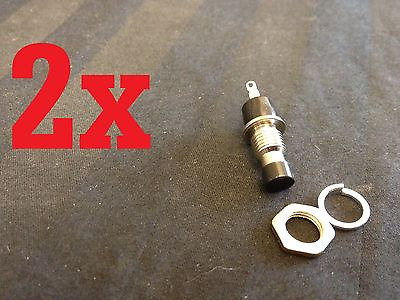 #ad 2x Black Small MOMENTARY N O normally open PUSH BUTTON SWITCH DC mini on off b10 $8.49