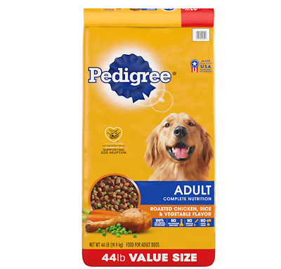 #ad #ad Pedigree Roasted Chicken Rice amp; Vegetable Flavor Nutrition Dry Dog Food 44lbs $29.00