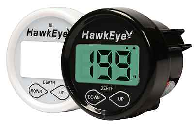 #ad HawkEye In Dash Depth Finder Sounder Transom In Hull Transducer NEW 2 Year Warr $89.99