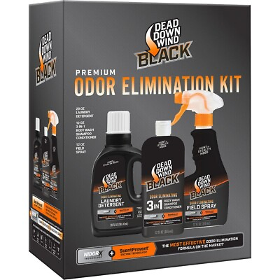 #ad Dead Down Wind Black Premium Oder Elimination Kit 3pk 207022 New In Box $22.50