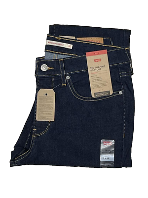 #ad Levis 315 Women Shaping Bootcut Jeans Dark Blue Denim Pants Mid Rise Hyper Soft GBP 36.99