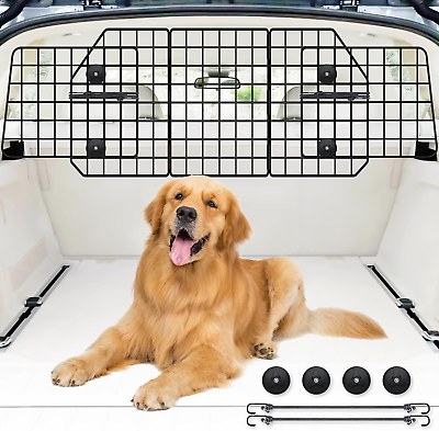 #ad Adjustable Dog Car Barrier for SuvsVehicles Trucks Universal Fit Pet Divider $61.17