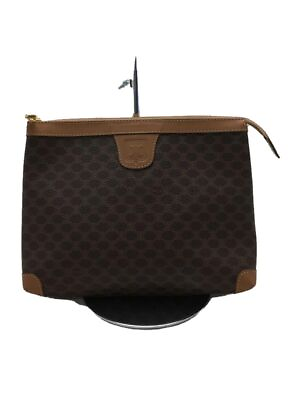 #ad CELINE Macadam Brown full pattern clutch bag Used $182.19