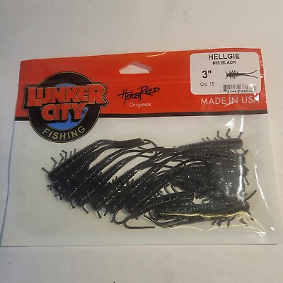 #ad Lunker City 3 Inch Hellgie Number 35 15 Pack Made In USA Herb Reed $3.99