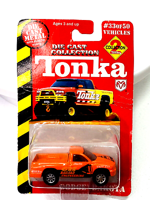 #ad #ad NOC Tonka Die Cast Collection Orange Dodge Dakota Truck #33 Railroad Engineer $22.13