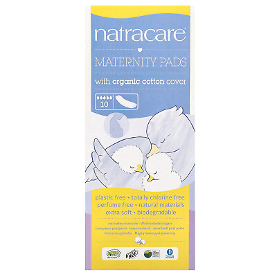 #ad Maternity Pads with Organic Cotton Cover 10 Pads $12.74