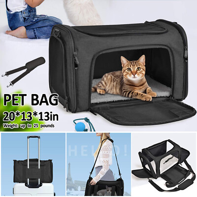 #ad Dog Cat Carrier Bag Pet Travel Backpack Anti suffocation Portable Folding Cage $47.49