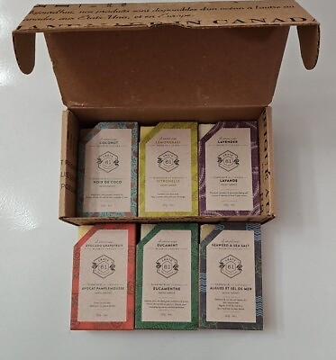 #ad Crate 61 Vegan Natural Bar Soap Scented 6 Pack Variety of Scents $30.00