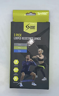 #ad 3 Pack Looped Bands 3 Levels of Resistance * $9.99