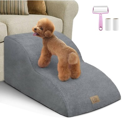 #ad New Dog Ramp Stairs Sofa Couch Furniture 29 Inches Tall GreyWashable amp; Non Slip $24.99