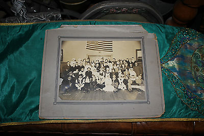 Antique Hospital Photograph Group Masons Shriners Nurses Costumes Large 1918 $59.99