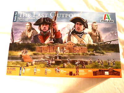#ad 1 72 Italeri The Last Outpost French amp; Indian War Battle Set War Game Approved $98.95