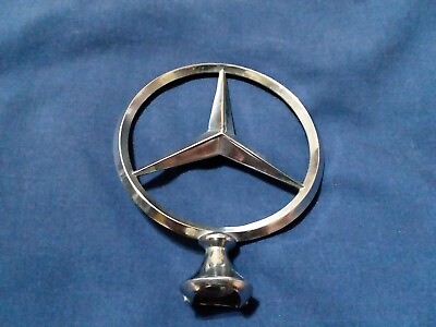 #ad Vintage Mercedes Benz Front Bonnet Hood Ornament Brass Metal Star Mascot $69.18