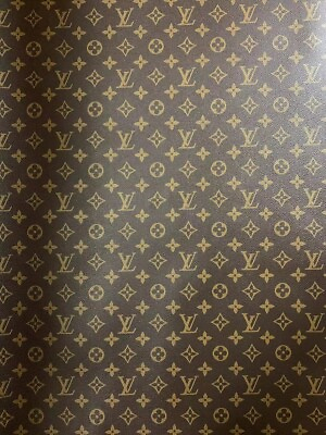 #ad Classic LV Vinyl Crafting Leather Fabric For Custom Shoes Bags And Other Items $55.00