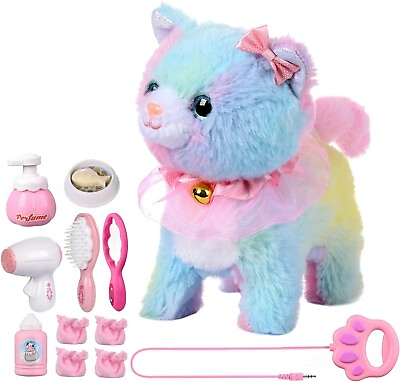 Remote Control Electronic Plush Cat Toy Pet for Girls Kids Interactive Toys ... $45.15