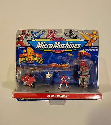 #ad Micro Machines MIGHTY MORPHIN POWER RANGERS MINIATURE TOYS VINTAGE Red Ranger $14.95