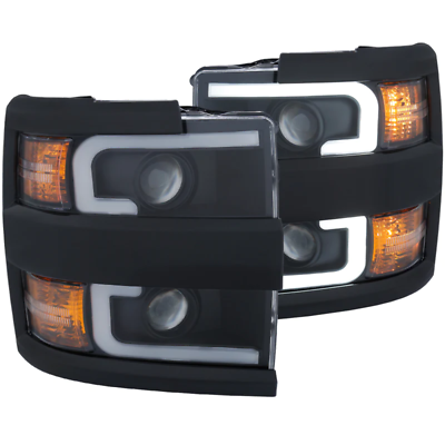 #ad ANZO 111363 Headlight Set FITS projector headlights with plank style design blac $684.95