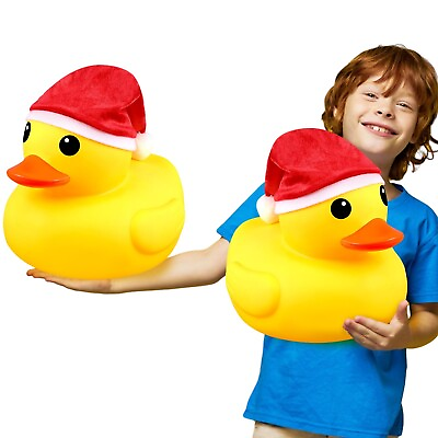 #ad Deekin 2 Pcs Jumbo Rubber Duck 10.2 Inch Duck Bath Toy Giant Rubber Duck Larg... $56.92