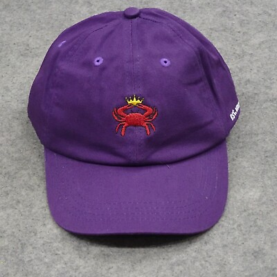 #ad Coastal Tradition Hat Cap Mens One Size Purple Red Yellow Crab Adjustable Fish $19.99