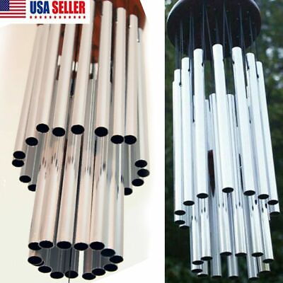 Wind Chimes Outdoor Large Deep Tone 31 Inches Memorial Wind Chimes with 27 Tubes $12.49