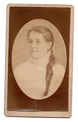 #ad ANTIQUE CDV CIRCA 1870s J.W. SIRES GORGEOUS YOUNG LADY LONG HAIR SOUTH OIL PENN. $9.99
