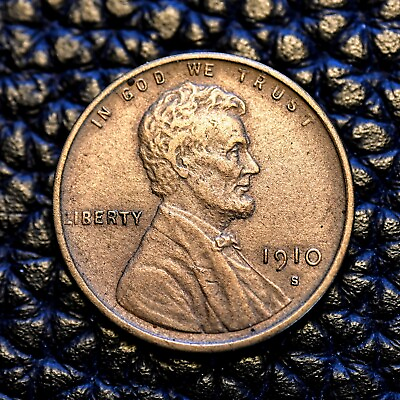 #ad ITM 5147 1910 S Lincoln Cent AU Condition COMBINED SHIPPING $74.76