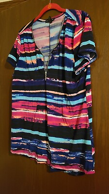 #ad Womens Susan Lawrence Beautiful Multicolor Top Size XL $20.00