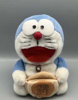 #ad Sanrio Doraemon Plush With Cookie Stuffed Animal Plays Music Electronic Japan $129.99