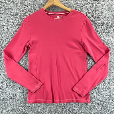 #ad Gap Shirt Womens Large Pink Favorite Lightweight Long Sleeve Casual * $19.90