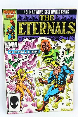 #ad Eternals #9 Price of a Throne Ikaris vs Thena 1986 Marvel Comics G G $2.75