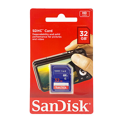 #ad SanDisk 32GB Class 4 SDHC UHS I Flash Memory SD Card For Cameras $6.52