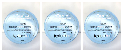 #ad 3 Loreal TEXTURE LINE FRESH STYLE FEATHERWEIGHT CREME 4 oz Each 150 $53.99
