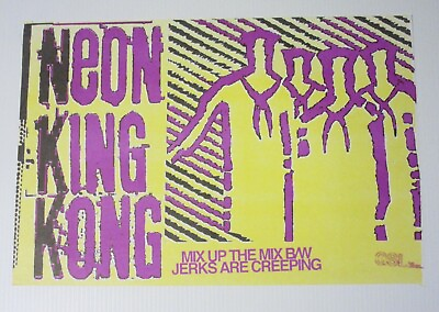 #ad NEON KING KONG ORIGINAL TOUR POSTER AU $44.00
