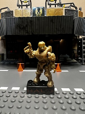 #ad Halo Mega Construx GOLD MASTER CHIEF Figure from the 20th Anniversary Set $7.79