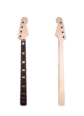 #ad 4 String Bass Guitar Neck 20 Fret Maple Wood Neck Rosewood Fretboard Short Sc... $99.43