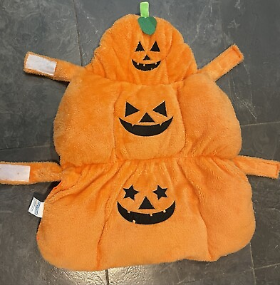 #ad Pumpkin Dog Costume LIGHTS UP Jack O Lantern K9 Casuals Puppy Large 20” Spooky $9.00
