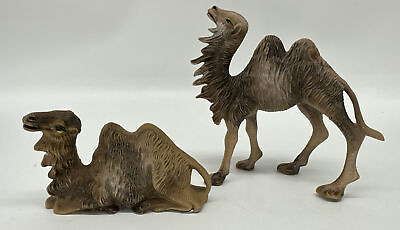 #ad Vintage Nativity Animal Figurines 2 Camels Plastic Vtg Italy VGC $19.99