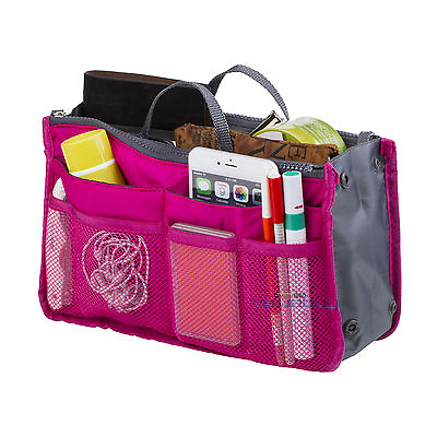 #ad Women Travel Insert Handbag Organizer Purse Large Liner Organizer Tidy Bag New $4.99
