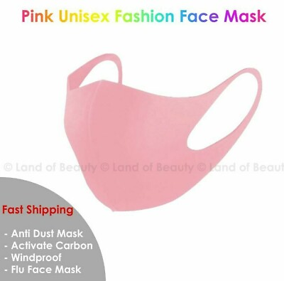 #ad Pink Face Mask Fashion Face Mask Washable Reusable Unisex Adult Protection Face $4.99
