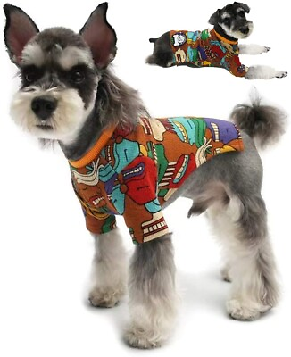 Pet Dog Shirt Hip hop Cool Style Pure Cotton Texture Breathable Elastic Pet Gift $6.99