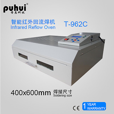 #ad T962C Infrared IC Heater Reflow Oven Soldering Machine 2500W 400x600mm s $595.80