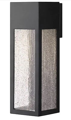 #ad Hinkley Lighting 1785 LL Rook 15quot; Tall Outdoor Wall Sconce Black $149.99
