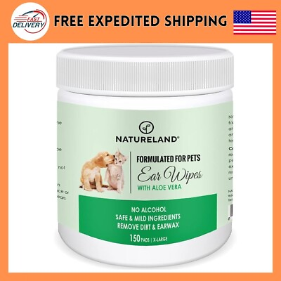 #ad Dog Ear Cleaner Wipes Cat Pet Cleaning Itch Relief Infection Control Large 150 $14.95