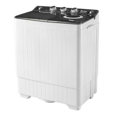 #ad Portable Home Washing Machine 26lbs Washer Compact Drain Pump Knob Control $139.99