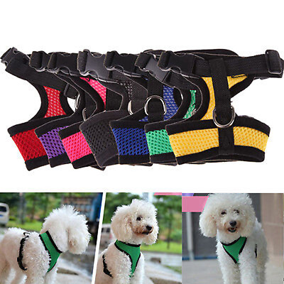 #ad Adjustable Pet Control Harness Collar Safety Strap Mesh Vest For Dog Puppy Cat C $3.10