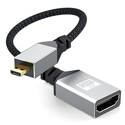 #ad Micro HDMI to HDMI Adapter Micro HDMI Adapter 4K HDMI 2.0 Female to Micro HD... $12.34