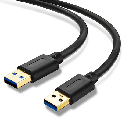 #ad USB 3.0 A to A Male Cable 3Ft Cable USB Cord with Gold Plated Connector $6.13