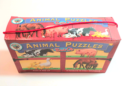 #ad Be Puzzled Kids Animal Puzzle Farm Animals 24 Piece Complete $5.99
