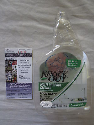 #ad George Foreman autographed signed autograph Knock Out plastic spray bottle JSA $42.22